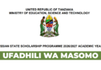 Russian State Scholarship for Tanzanian Students 20262027