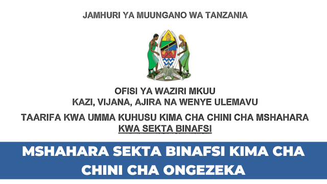 Tanzania Hikes Private Sector Minimum Wage by 33%