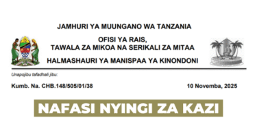 Kinondoni Municipal Council Vacancies November 2025