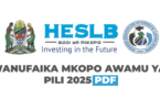 Waliopata Mkopo HESLB Loan Beneficiaries 2025 Second Batch (3)