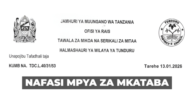 Tunduru District Council Contract Vacancies 2026