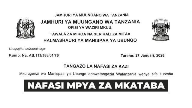 Ubungo Municipal Council Contract Vacancies 2026