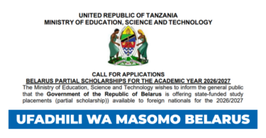 Belarus scholarships for the academic year 2026/2027