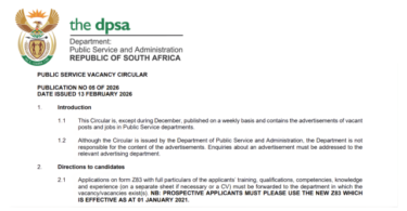 DPSA Circular 05 of 2026