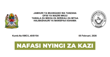 Kahama Municipal Council Announces 3 Driver II Vacancies (TGS B) February 2026