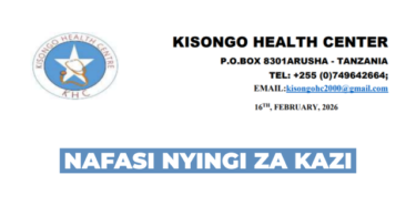 Kisongo Health Centre Vacancies February 2026
