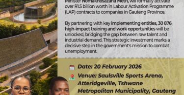 Minister Meth Activates R1.5bn Investment to Create 30 000 Jobs in Gauteng