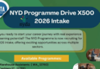 NYD Programme Drive X500 2026 Intake