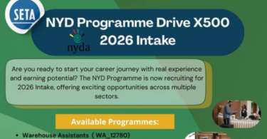 NYD Programme Drive X500 2026 Intake