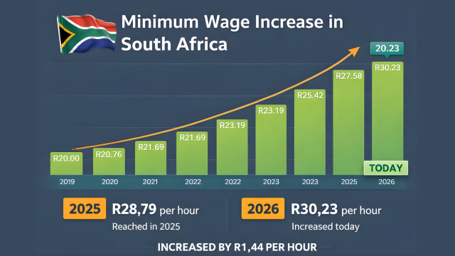 South Africa’s National Minimum Wage (NMW) Increase March 2026