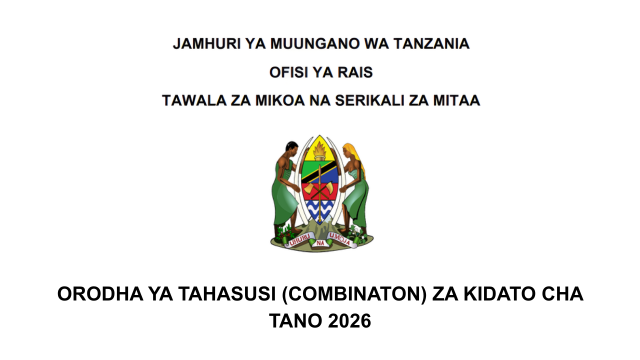 Orodha ya Tahasusi za Kidato cha Tano 2026