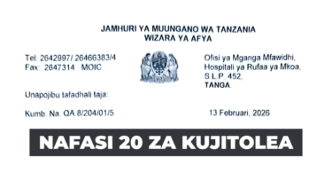 Tanga Regional Hospital Volunteer Vacancies 2026