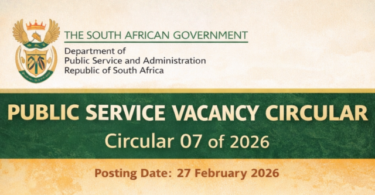 DPSA Vacancy Circular 07 of 2026