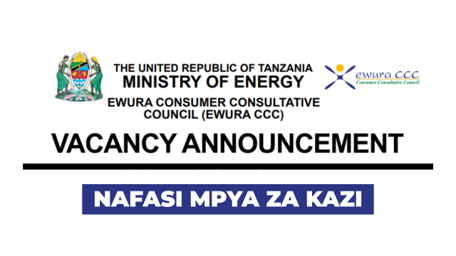 EWURA Consumer Consultative Council Vacancies March 2026