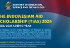 Indonesian Aid Scholarship (TIAS) 2026 for Tanzanians