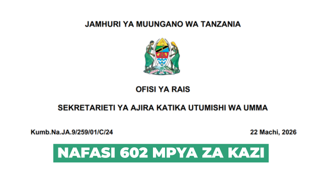 MDAs & LGAs 602 Vacancies April 2026