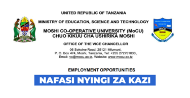Moshi Co-operative University (MoCU) Vacancies March 2026
