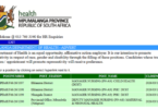 Mpumalanga Department of Health Multiple Vacancies March 2026