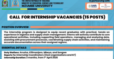 Mzumbe University Internship Vacancies for Recent Graduates (15 Posts)