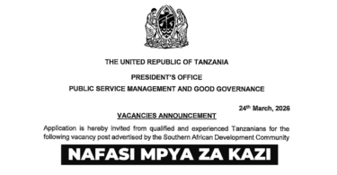 SADC Tanzania Job Opportunities 2026