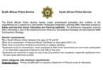 SAPS Graduate Internship Programme 2025/2026