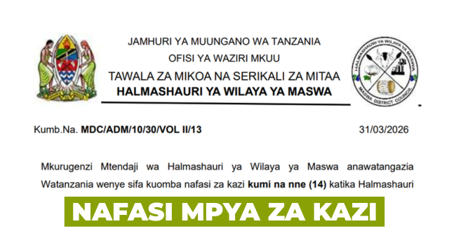 Maswa District Council Vacancies April 2026