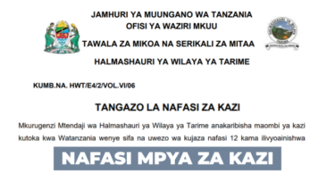 Tarime District Council x12 Vacancies April 2026