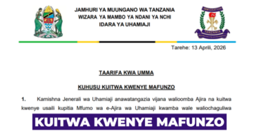 Uhamiaji Call for Training April 2026