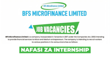 BFS Microfinance Limited Sales Interns May 2026
