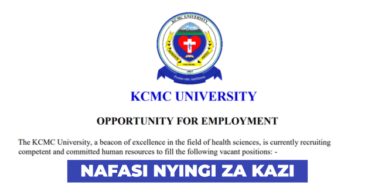 KCMC University Vacancies May 2026