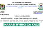 MUHAS Vacancies May 2026