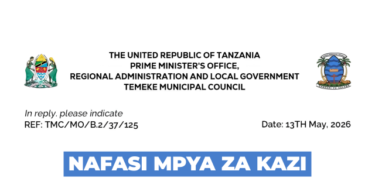 Temeke Municipal Council Vacancies May 2026