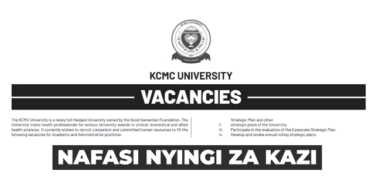 KCMC University Vacancies July 2026