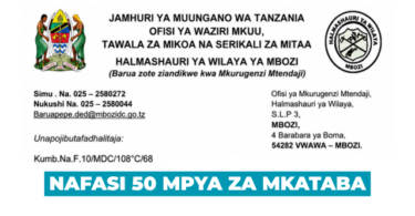 Mbozi District Council 50 Temporary Vacancies June 2026