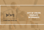 City of Johannesburg Student Internships 2026