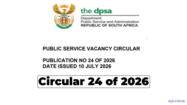 DPSA Vacancies Circular 24 of 2026 Released