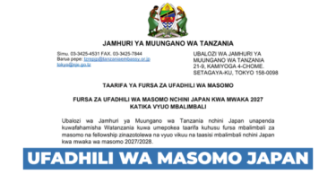 Japan Scholarships 2027 for Tanzanian Students