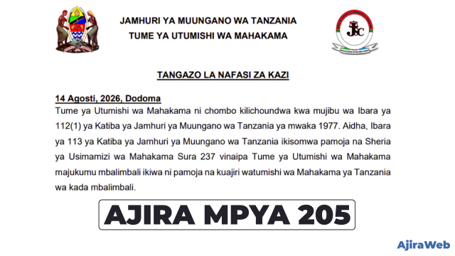 Judicial Service Commission Vacancies 2026 – 205 Posts