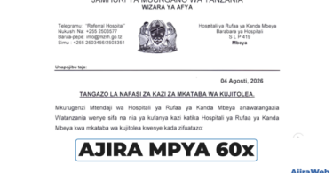 Mbeya Zonal Referral Hospital Volunteer Vacancies 2026