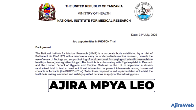 NIMR Vacancies 2026