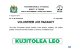 PPAA Volunteer Job Vacancy 2026