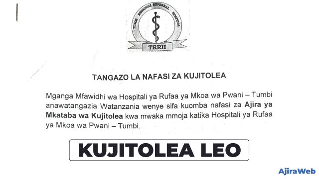 Pwani – Tumbi Regional Referral Hospital Volunteer Vacancies 2026