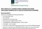 MRTT Hospitality & Tourism Academy 3-Year Chef Apprenticeship Programme 2026