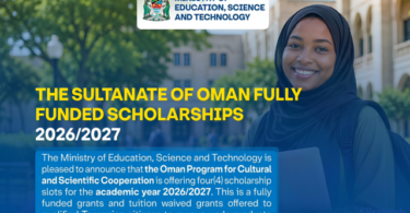 Sultanate of Oman Fully Funded Scholarships 2026/2027 for Tanzanian Students