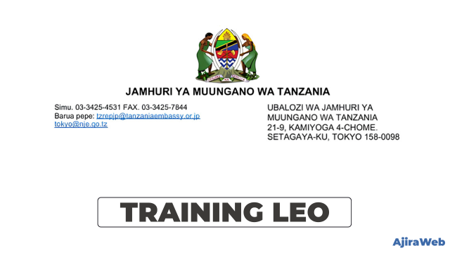 Training Opportunity at Embassy of the United Republic of Tanzania in Japan 2026
