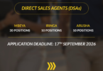 50 Direct Sales Agents at Letshego Faidika Bank – September 2026