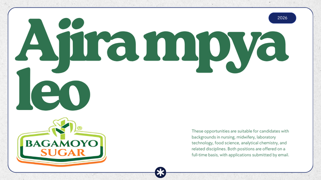 Bagamoyo Sugar Ltd Vacancies 2026: 3 Opportunities Available
