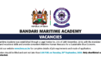 Bandari Maritime Academy x29 Vacancies 2026