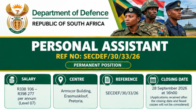Department of Defence Vacancies 2026