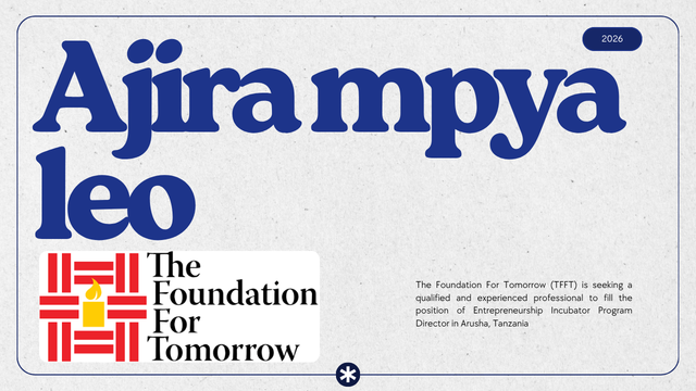 Entrepreneurship Incubator Program Director at The Foundation For Tomorrow (TFFT) – September 2026